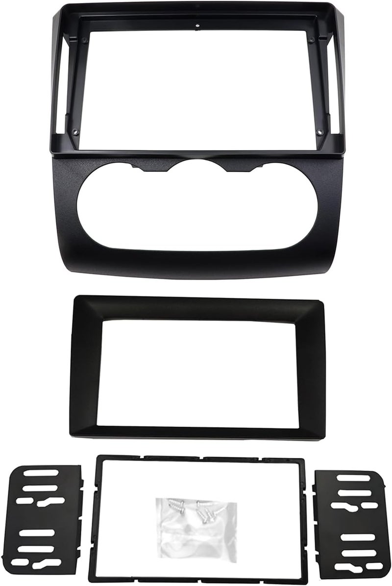 DKMUS Radio Stereo Bezel for Nissan Altima 2006-2012 Dash Installation Mount Trim Kit Fits 9" and Double Din (Manual A/C) - Image 1